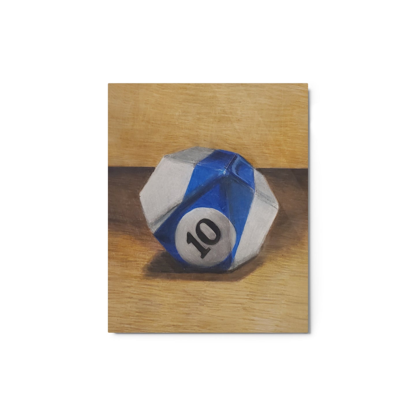 Ten Sided Ball Metal prints