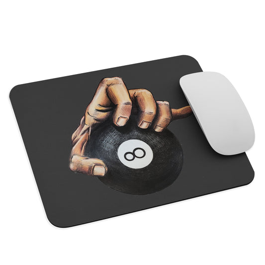 Hand on Ball Mouse pad