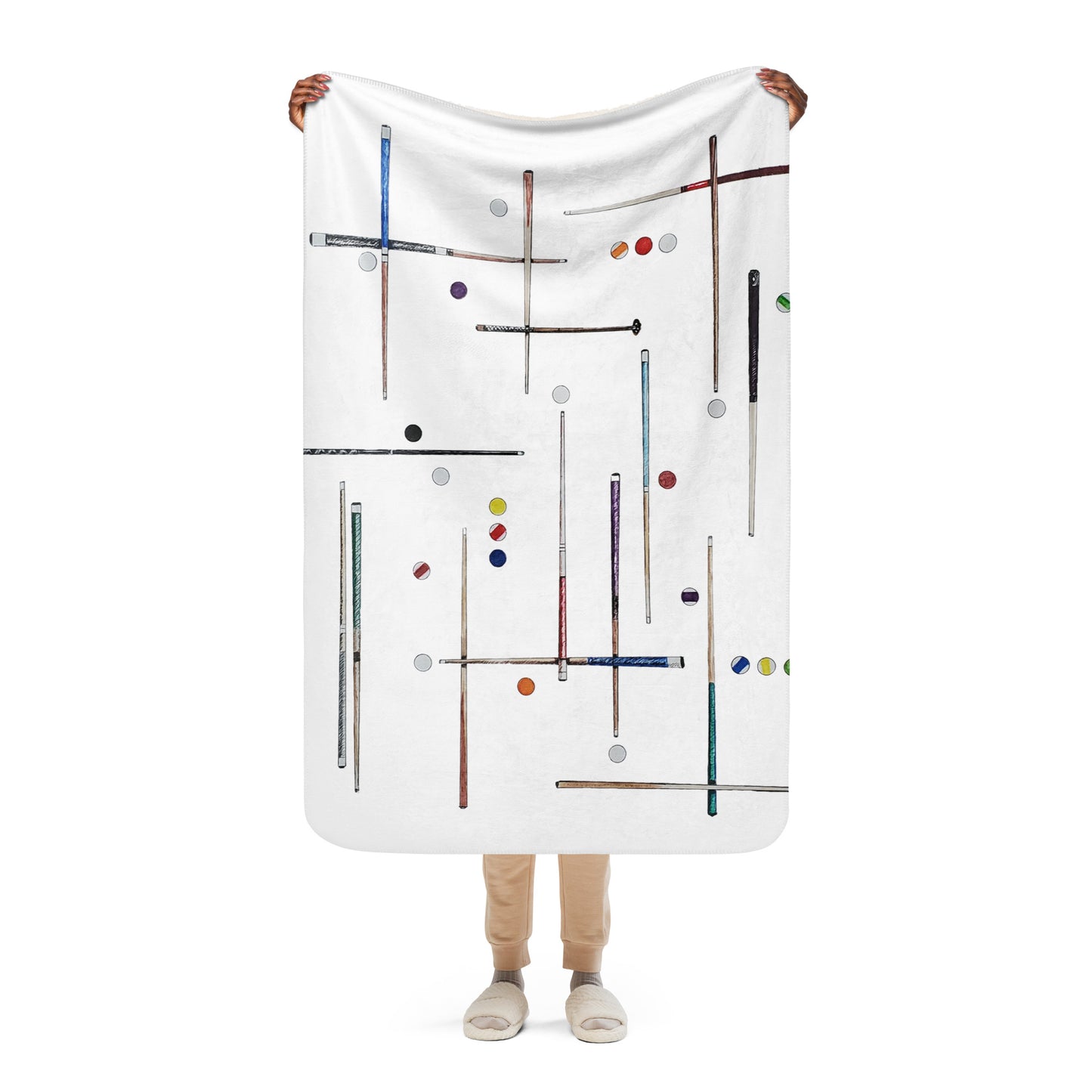 Sticks and Stones Sherpa blanket