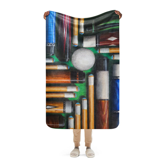 From the Sketchbook Sherpa blanket