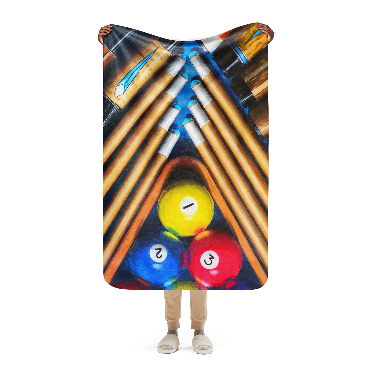 Sketchbook Pointer Sherpa blanket