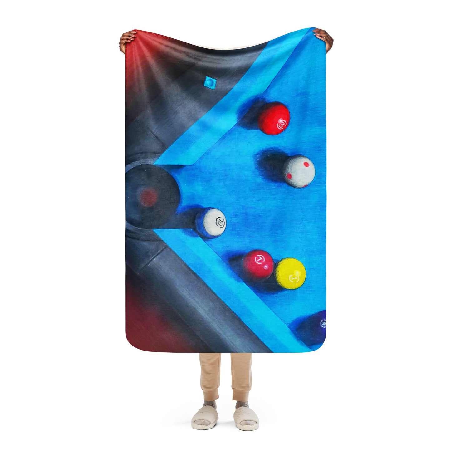 Ten Ball in the Corner Pocket Blanket