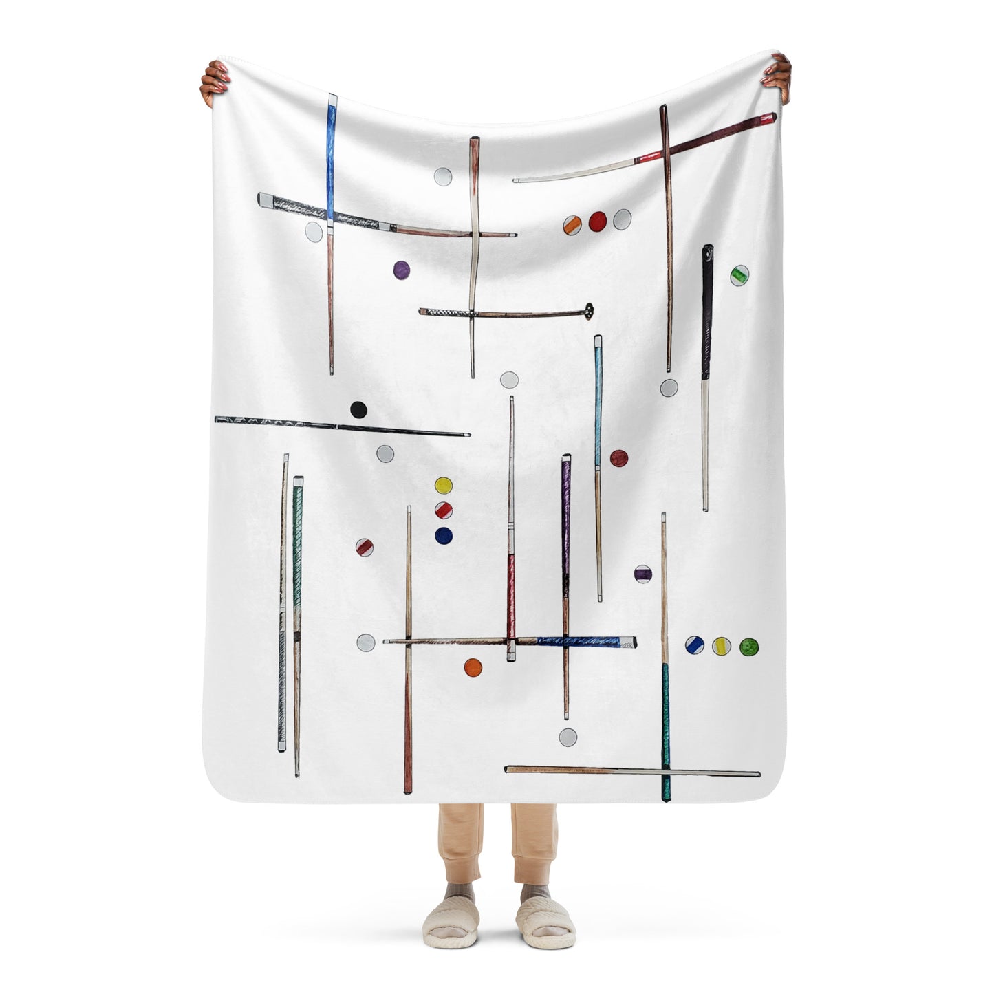 Sticks and Stones Sherpa blanket
