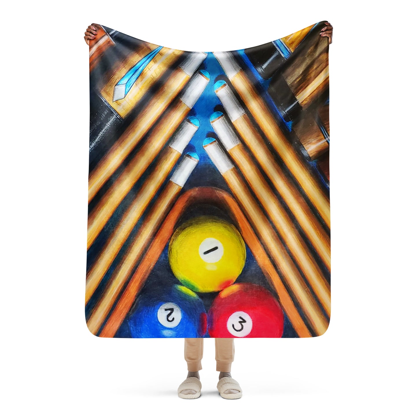 Sketchbook Pointer Sherpa blanket
