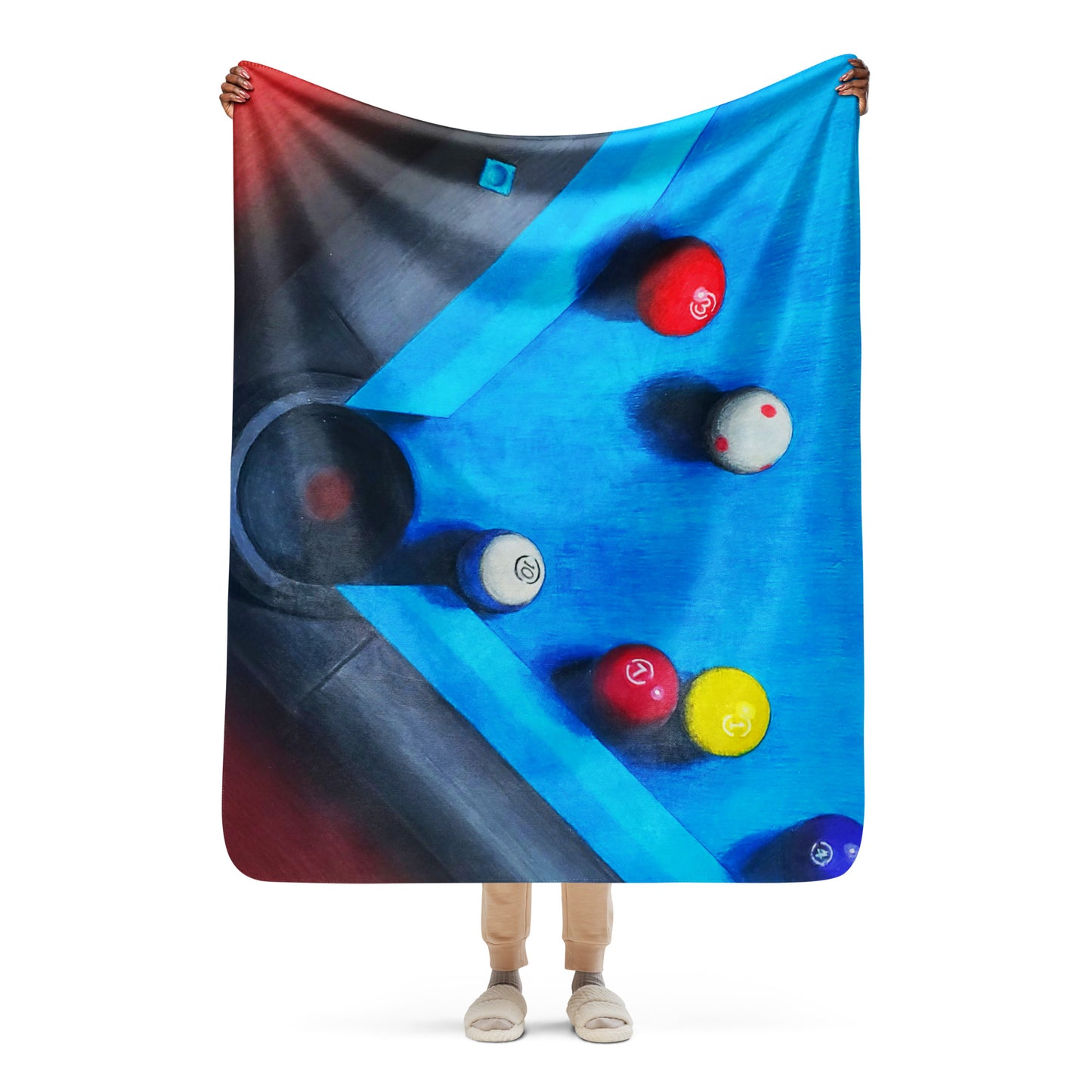 Ten Ball in the Corner Pocket Blanket