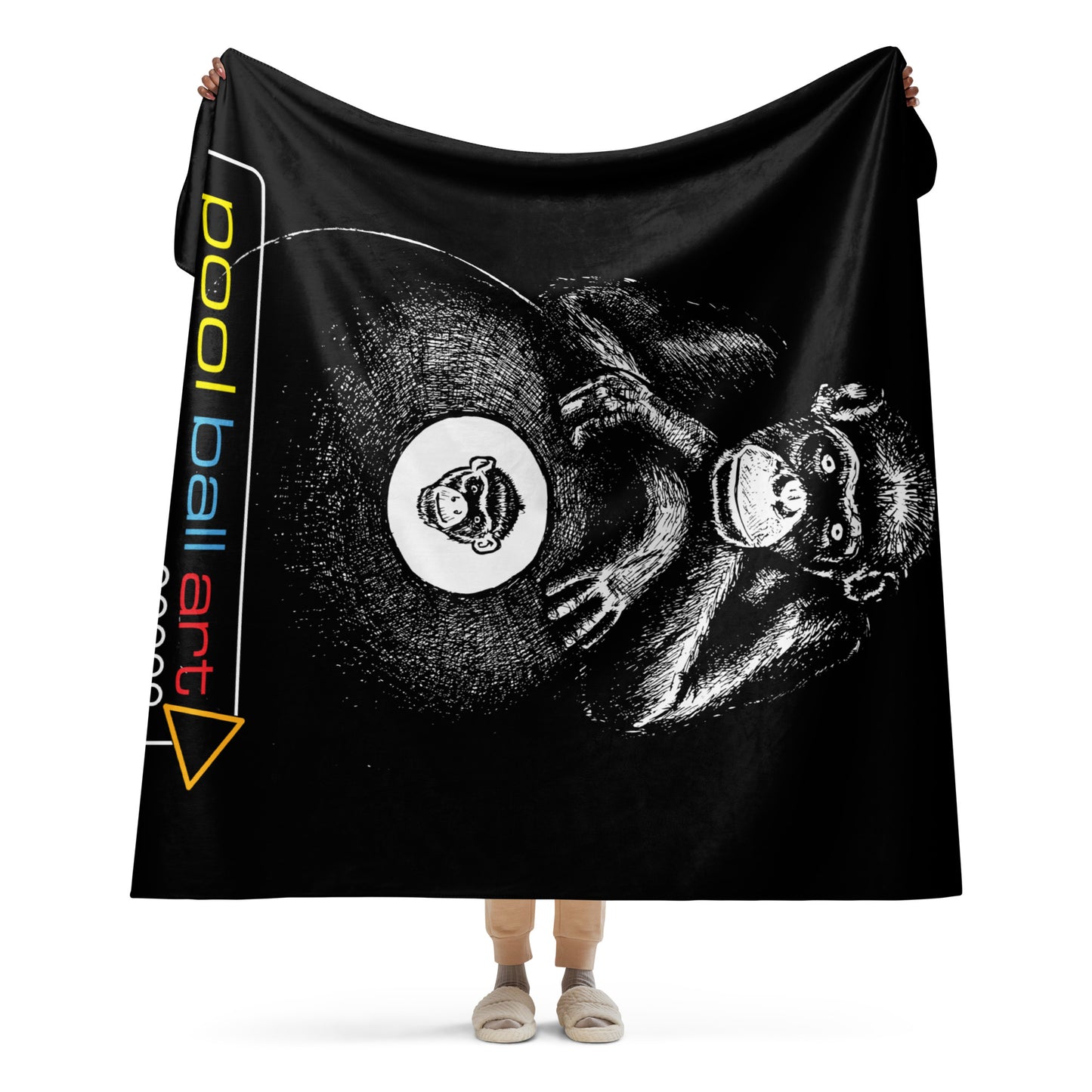 Ape Ball Sherpa blanket