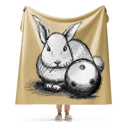 Hare Ball Sherpa blanket