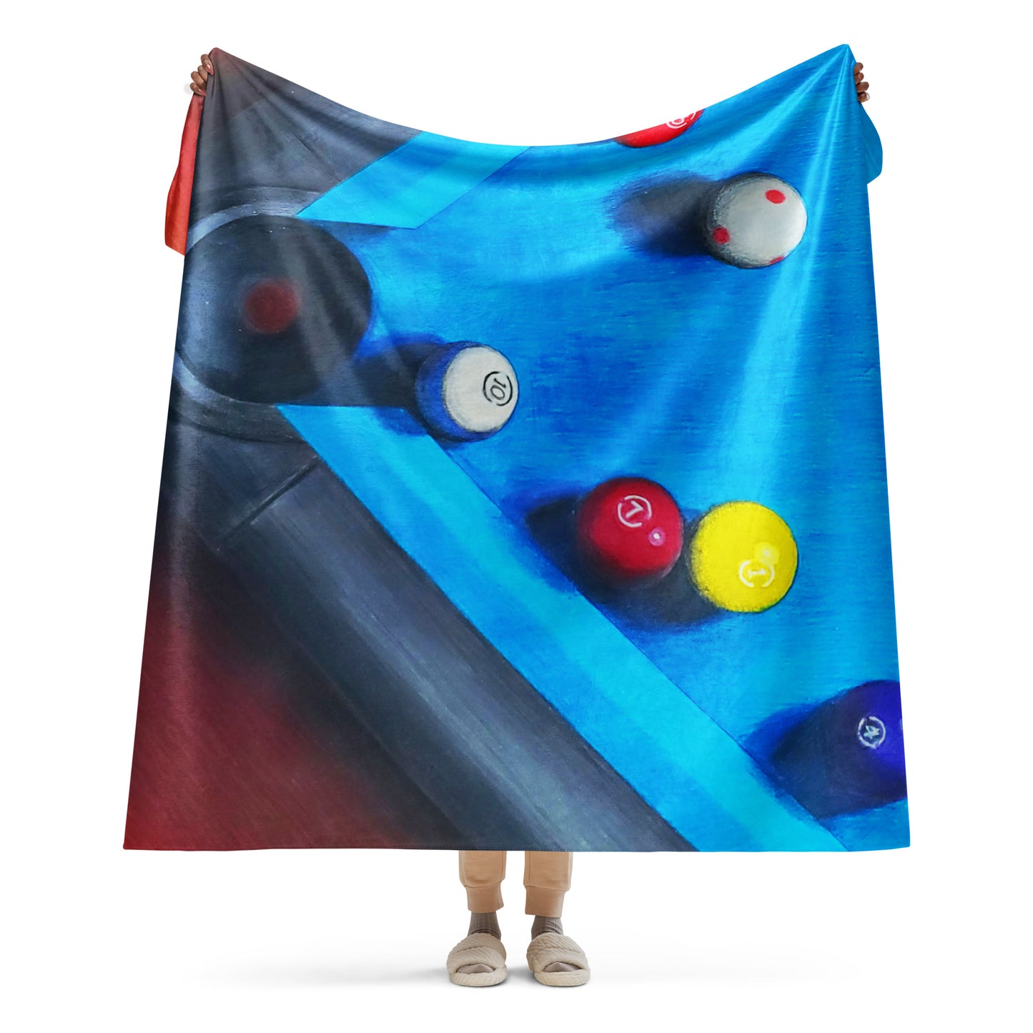 Ten Ball in the Corner Pocket Blanket