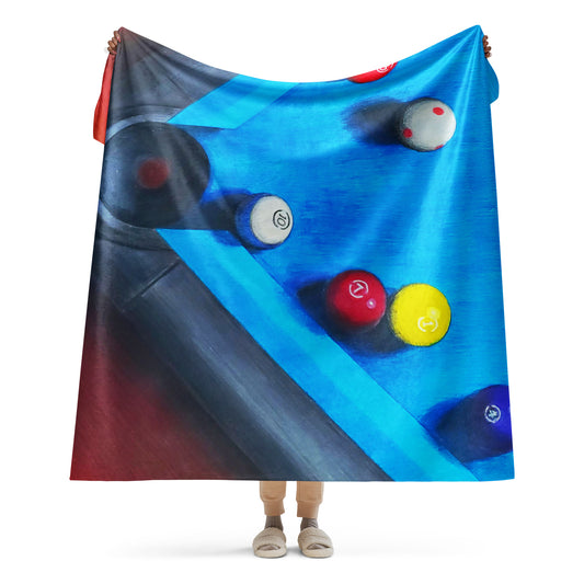 Ten Ball in the Corner Pocket Blanket