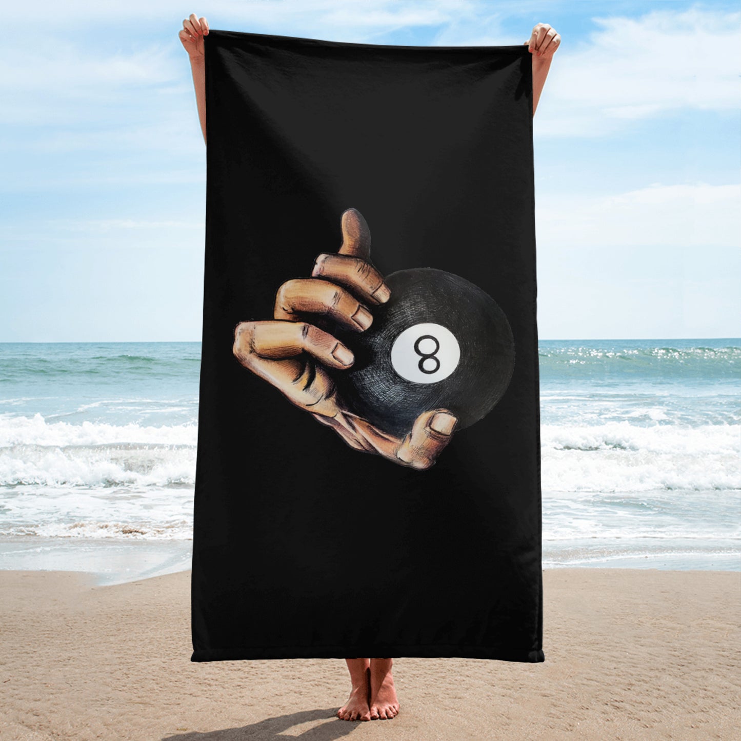 Hand on Ball Towel