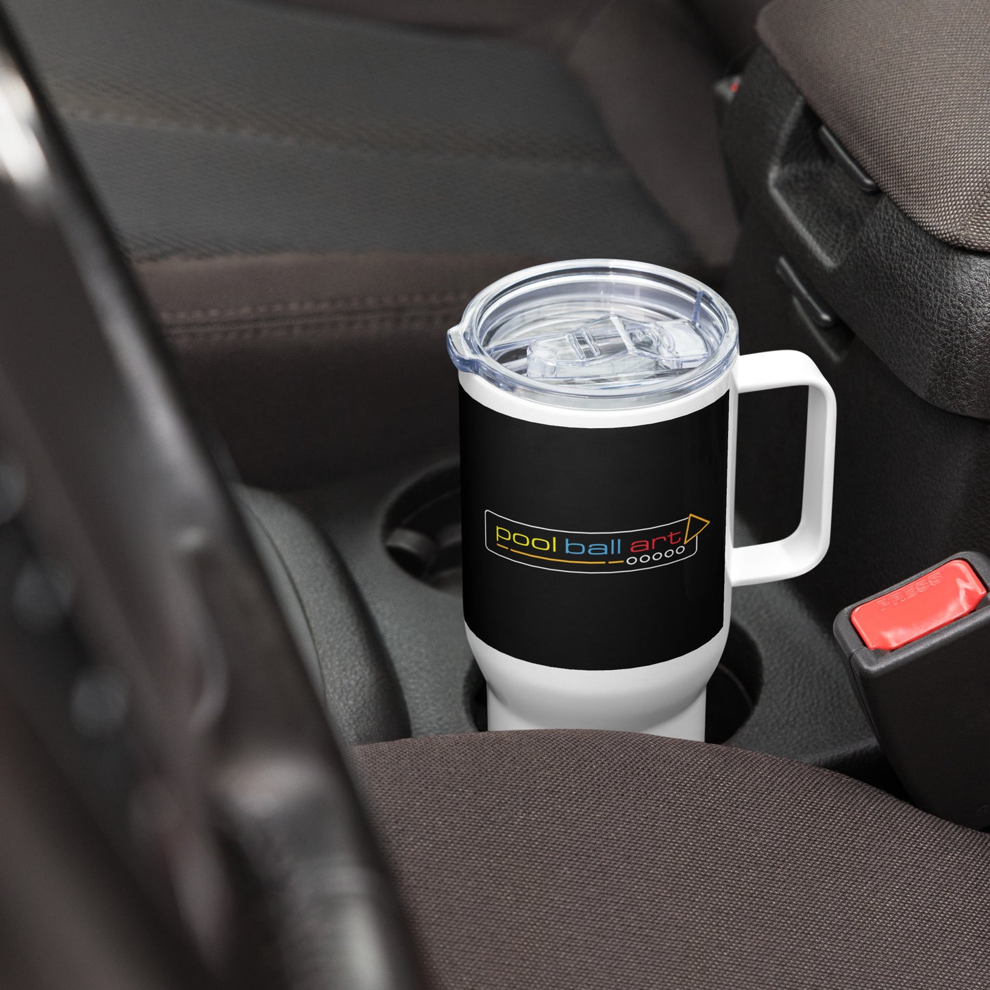 Fah Cue Travel mug with handle