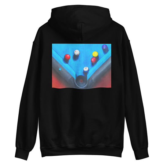 Ten Ball in the Corner Pocket Hoodie Back Print