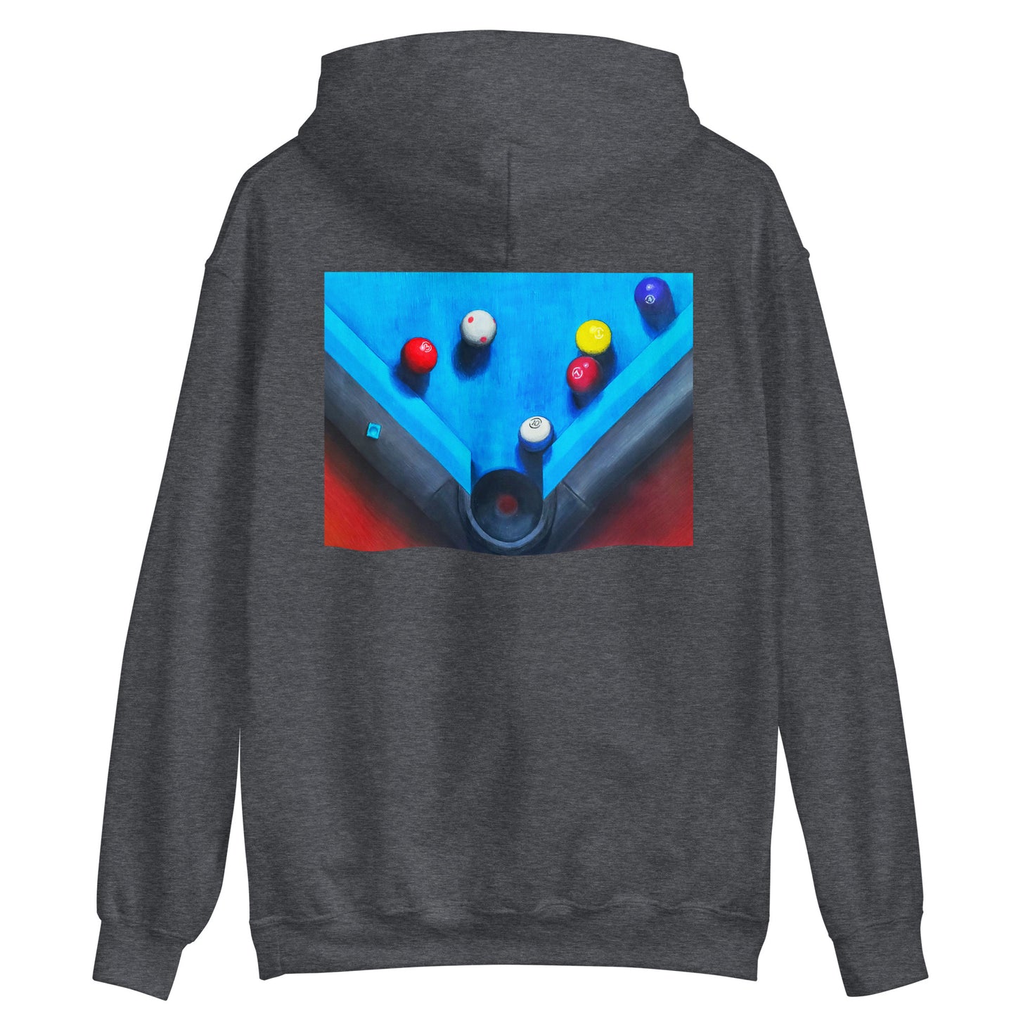 Ten Ball in the Corner Pocket Hoodie Back Print