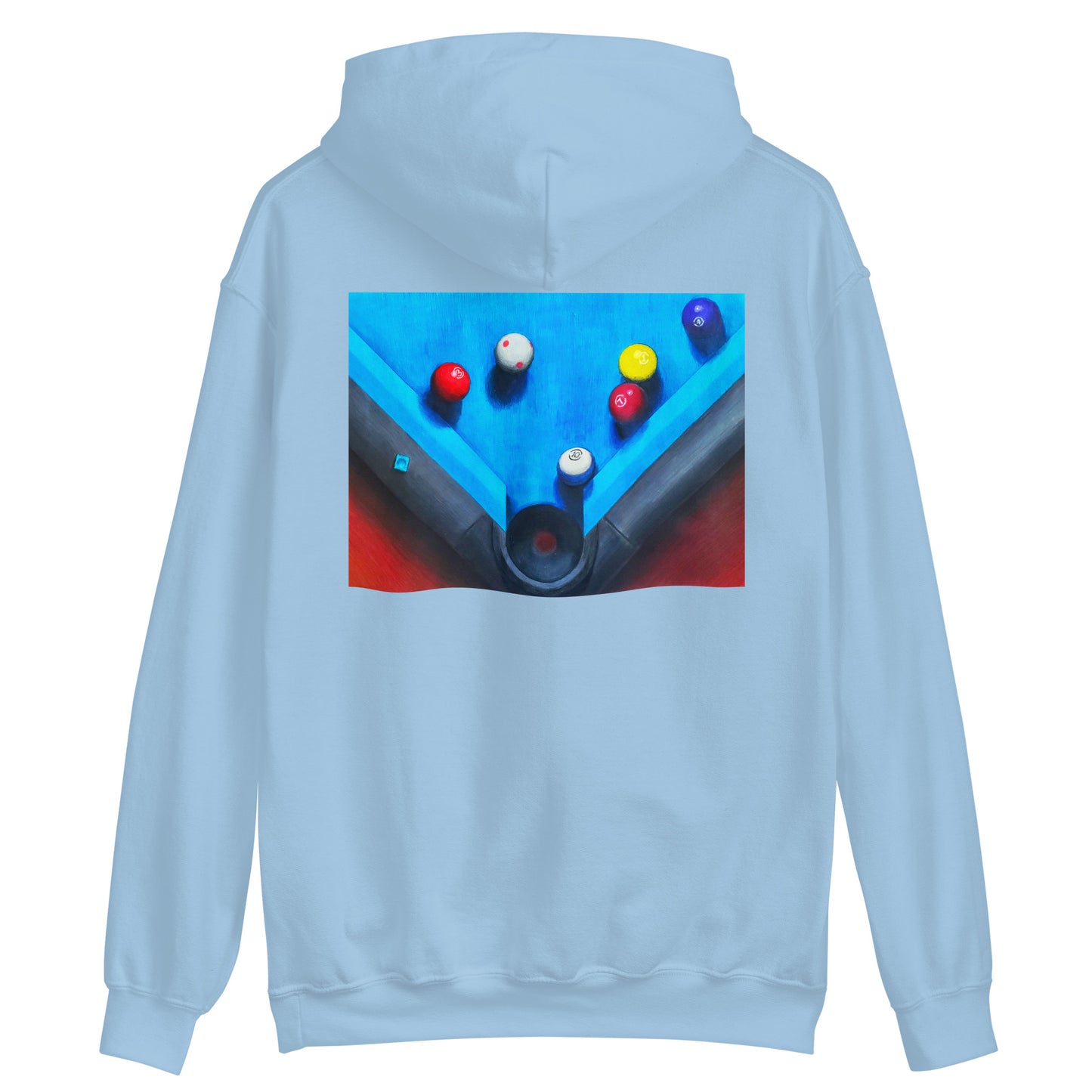 Ten Ball in the Corner Pocket Hoodie Back Print