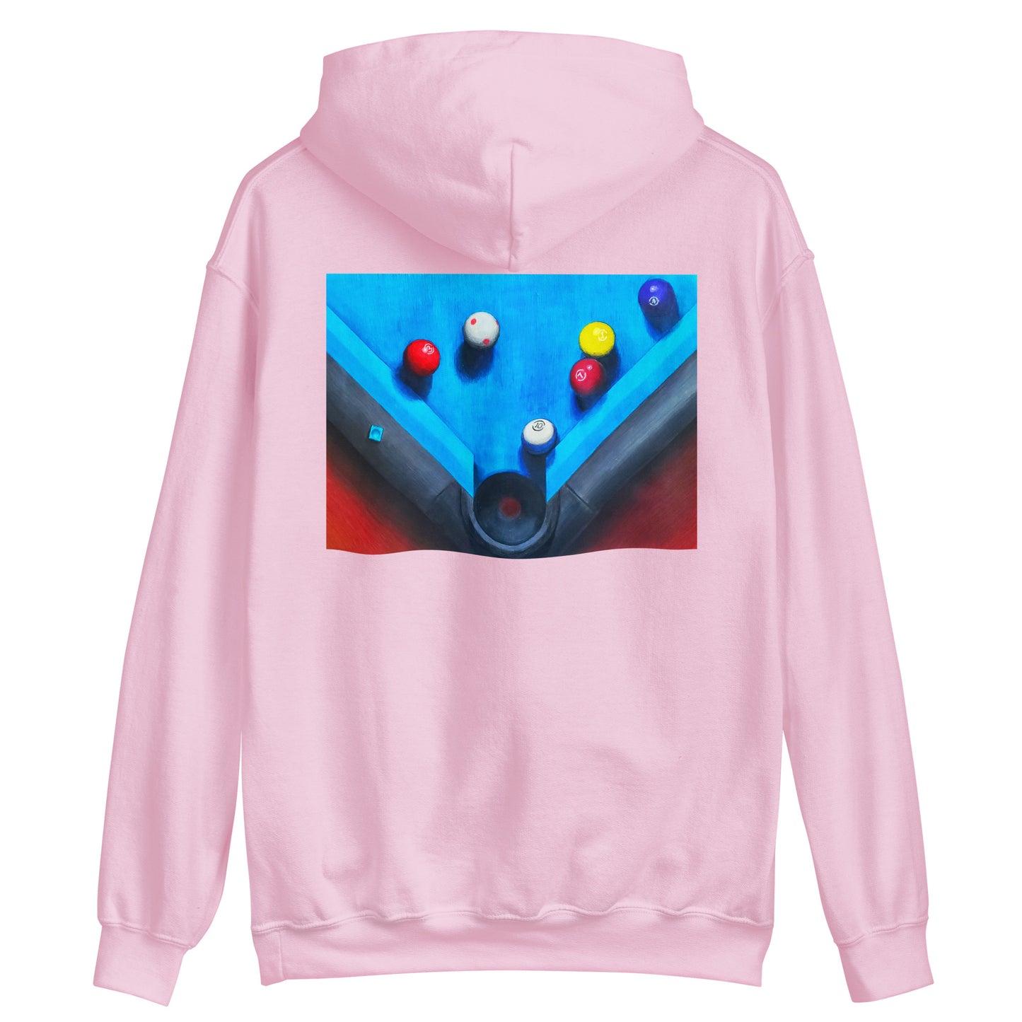 Ten Ball in the Corner Pocket Hoodie Back Print