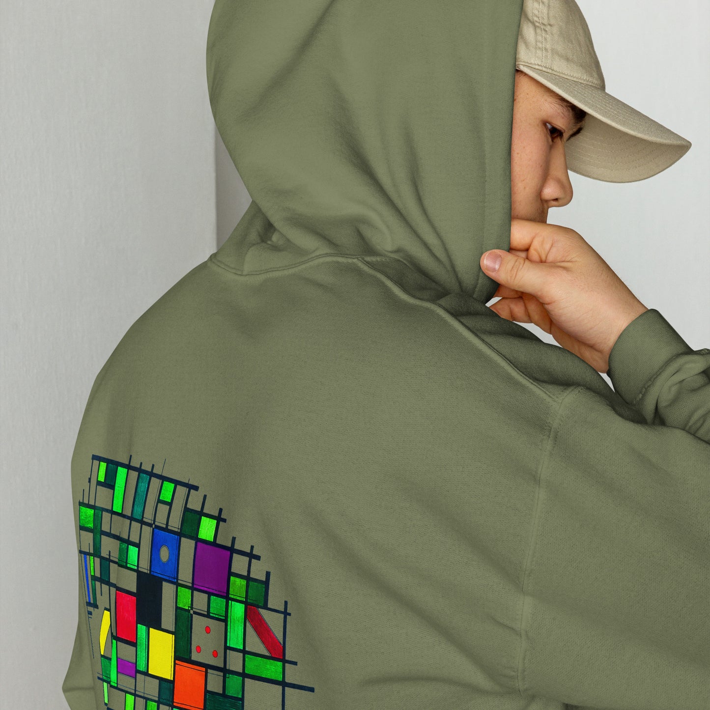 Mondrian One-Pocket Hoodie