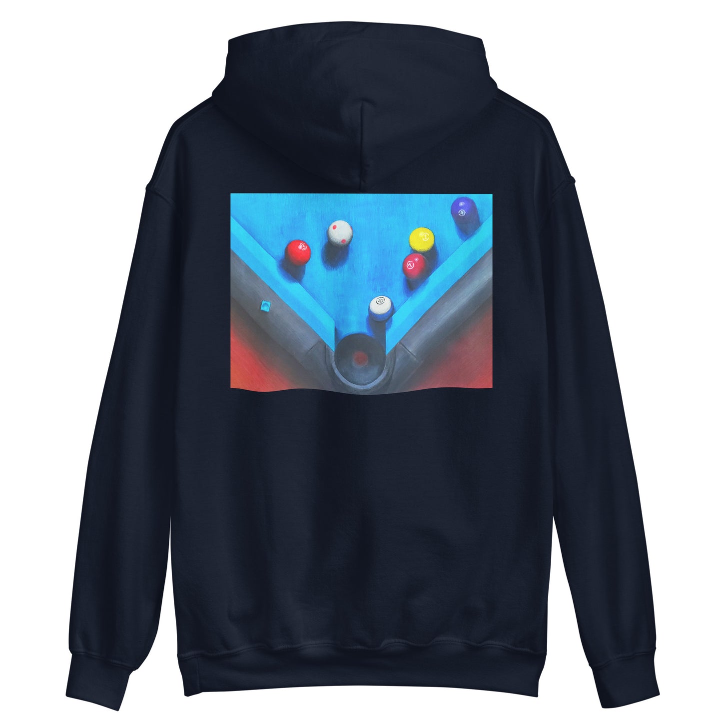 Ten Ball in the Corner Pocket Hoodie Back Print