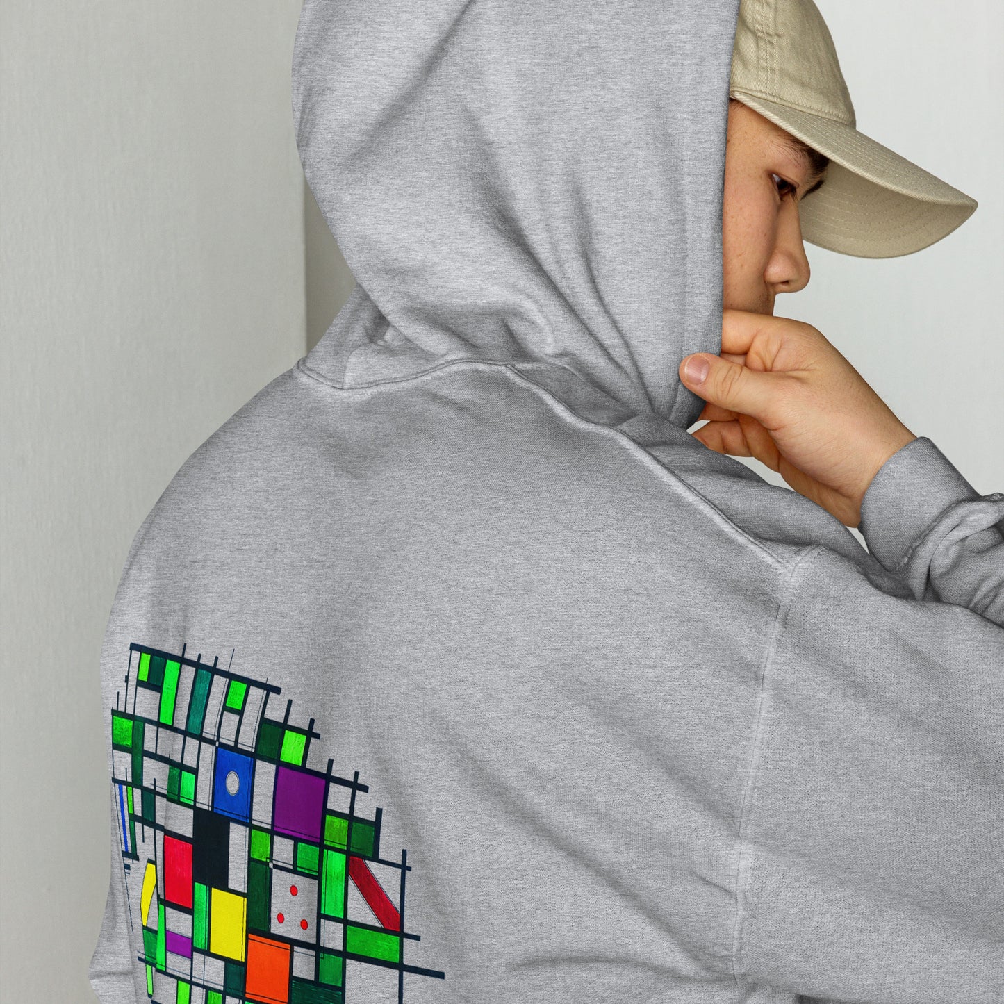 Mondrian One-Pocket Hoodie