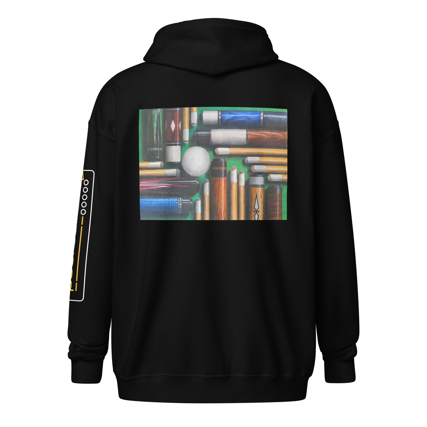 PoolBallArt Staff Zip Hoodie
