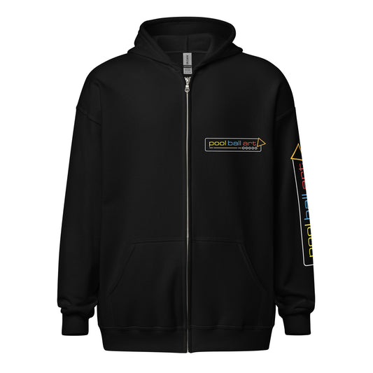 PoolBallArt Staff Zip Hoodie