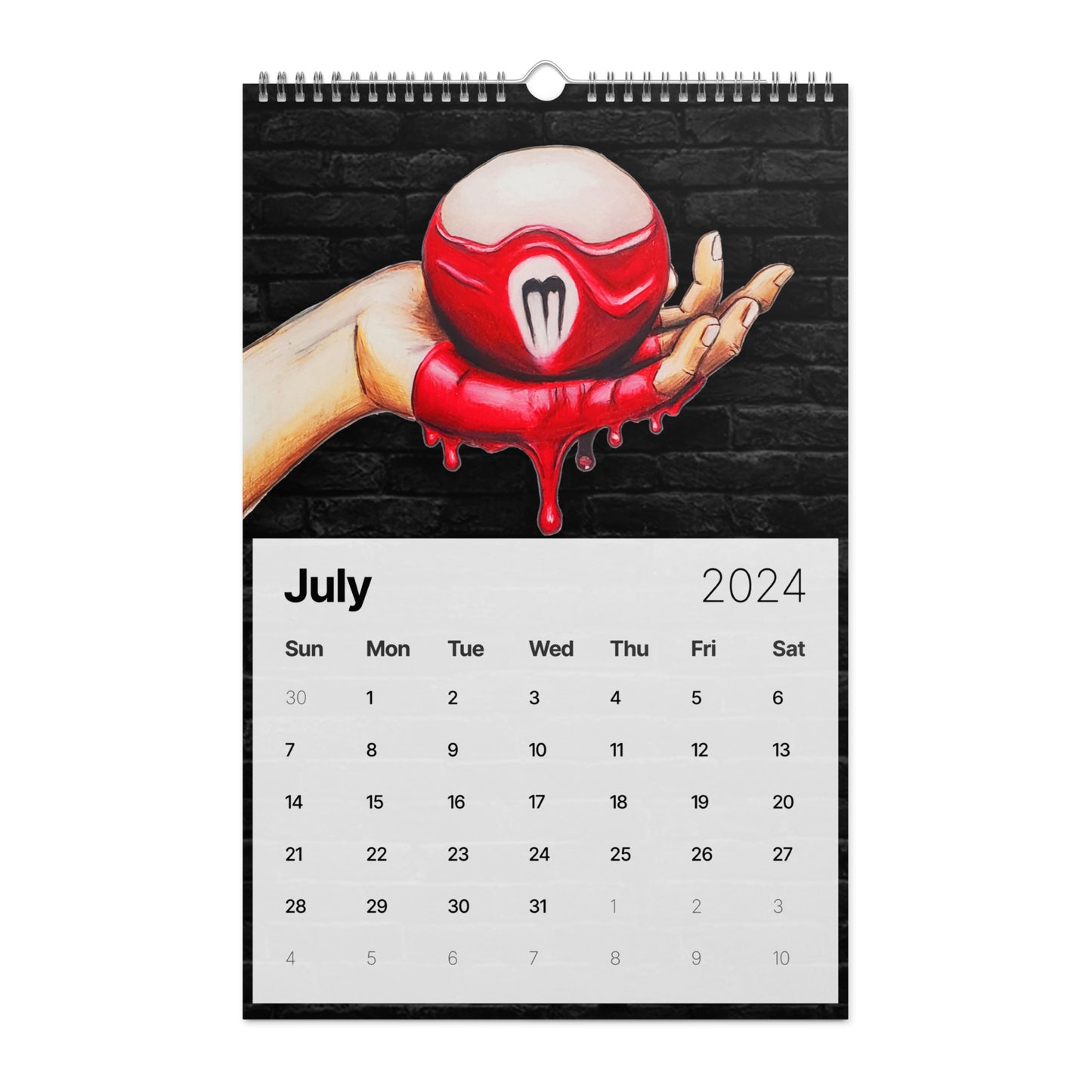 PoolBallArt 2024 Wall calendar