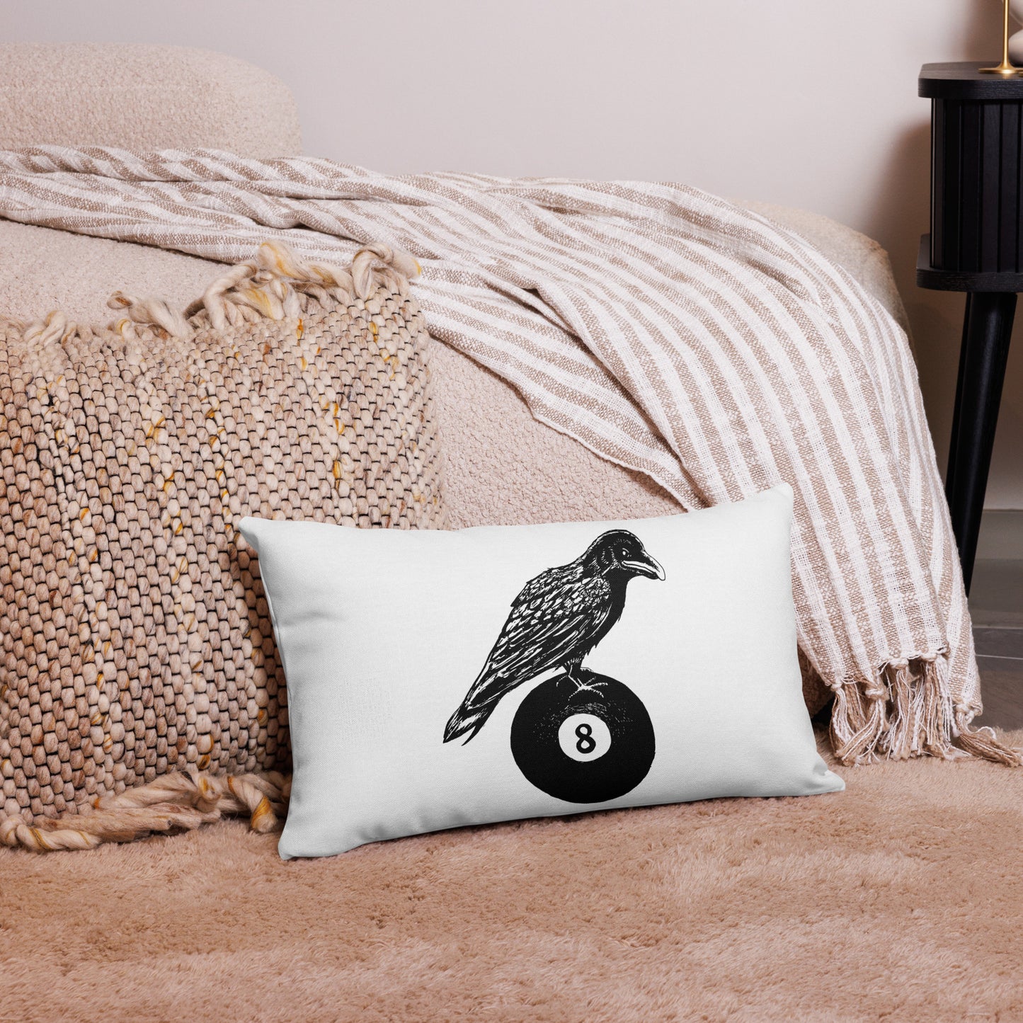 Quoth the Raven Eight Ball Premium Pillow