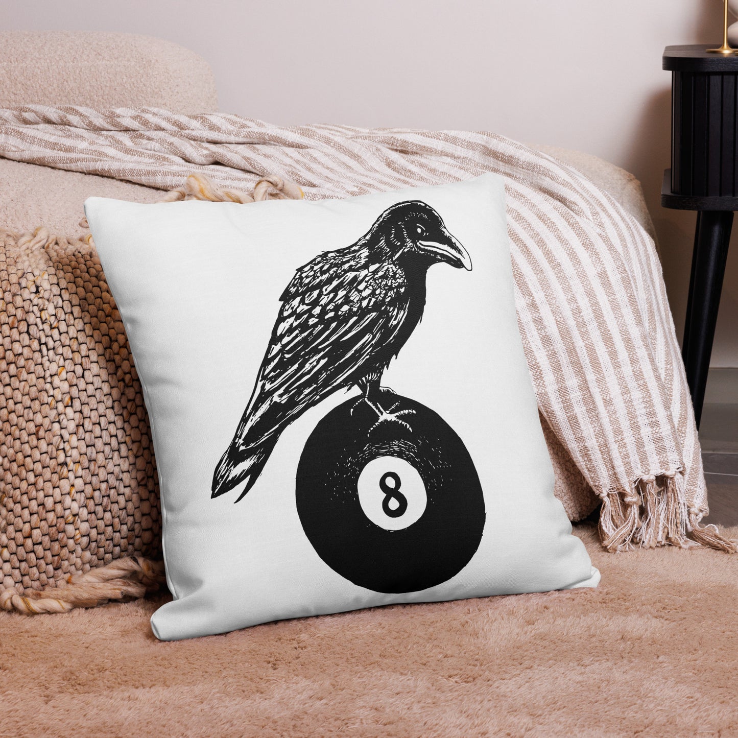 Quoth the Raven Eight Ball Premium Pillow