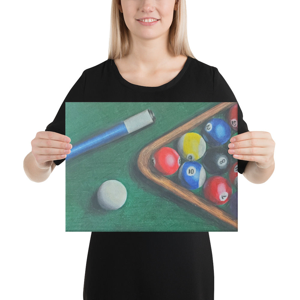 Eight Ball Rack - Four Ways Canvas Print
