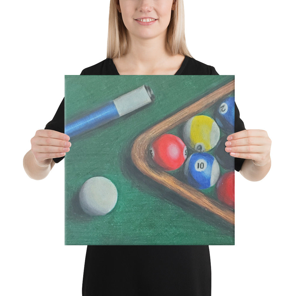 Eight Ball Rack - Four Ways Canvas Print