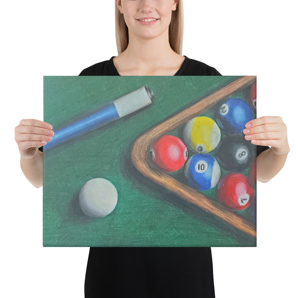 Eight Ball Rack - Four Ways Canvas Print