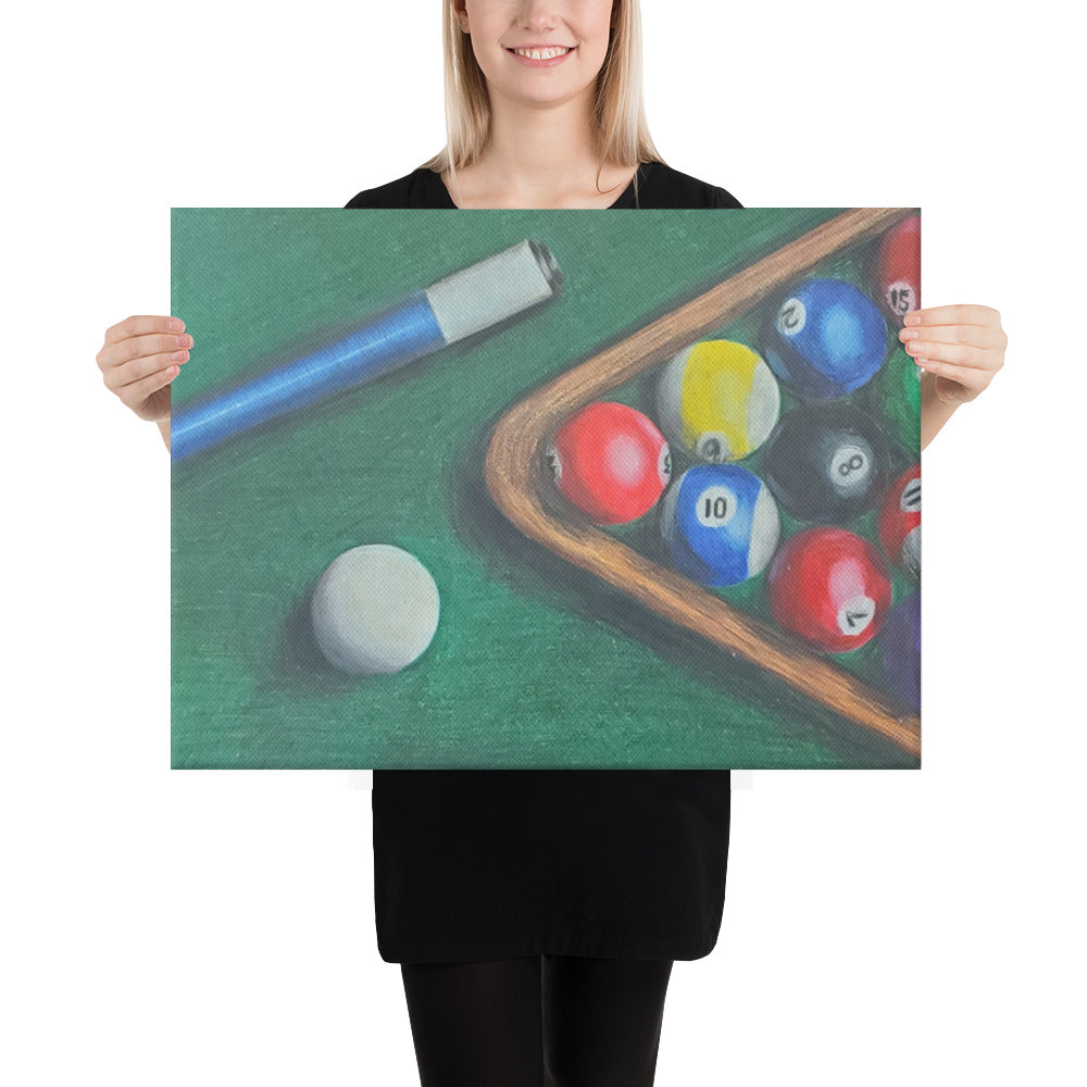 Eight Ball Rack - Four Ways Canvas Print