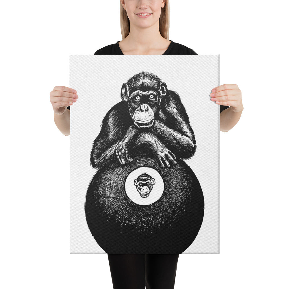 Ape Ball Canvas Print