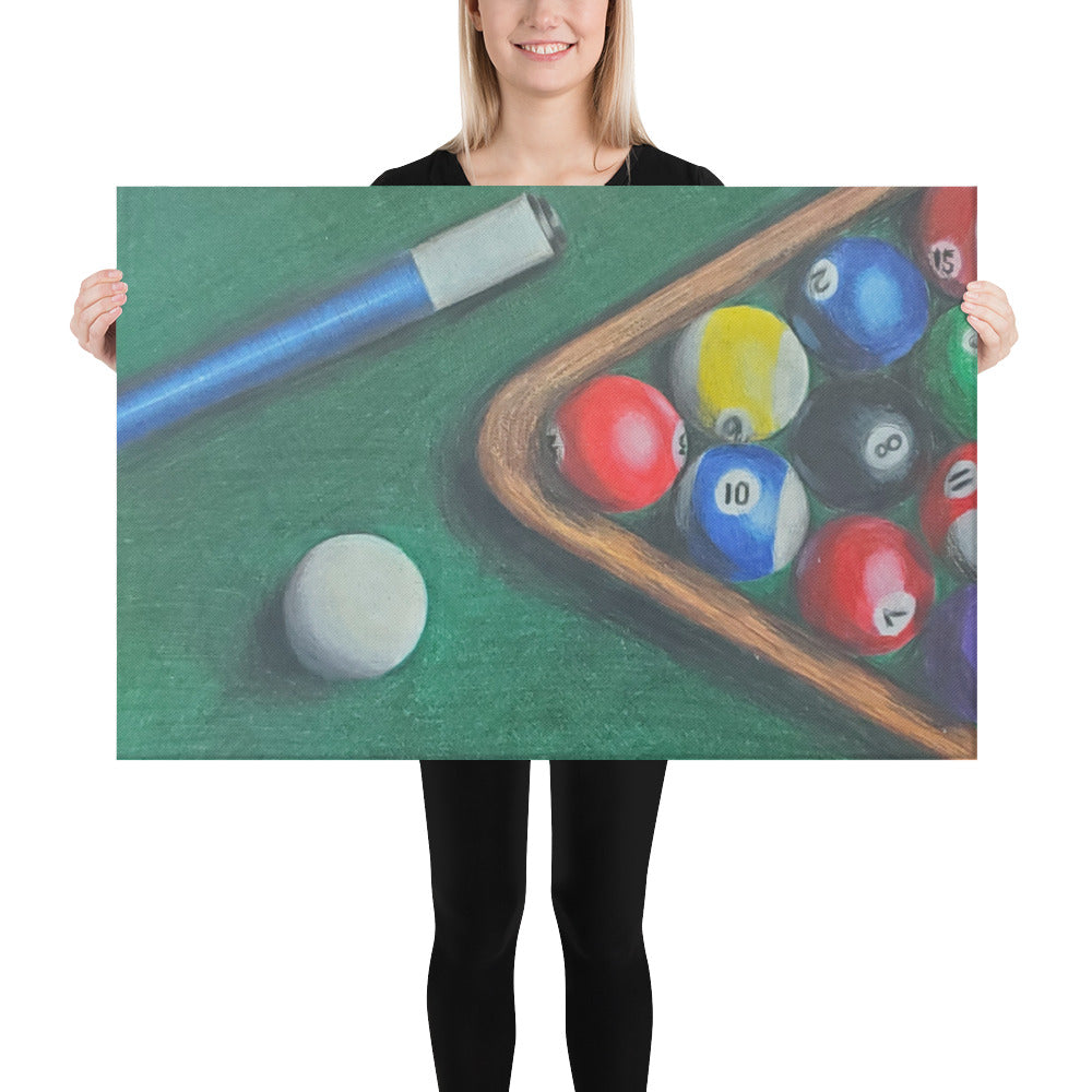 Eight Ball Rack - Four Ways Canvas Print