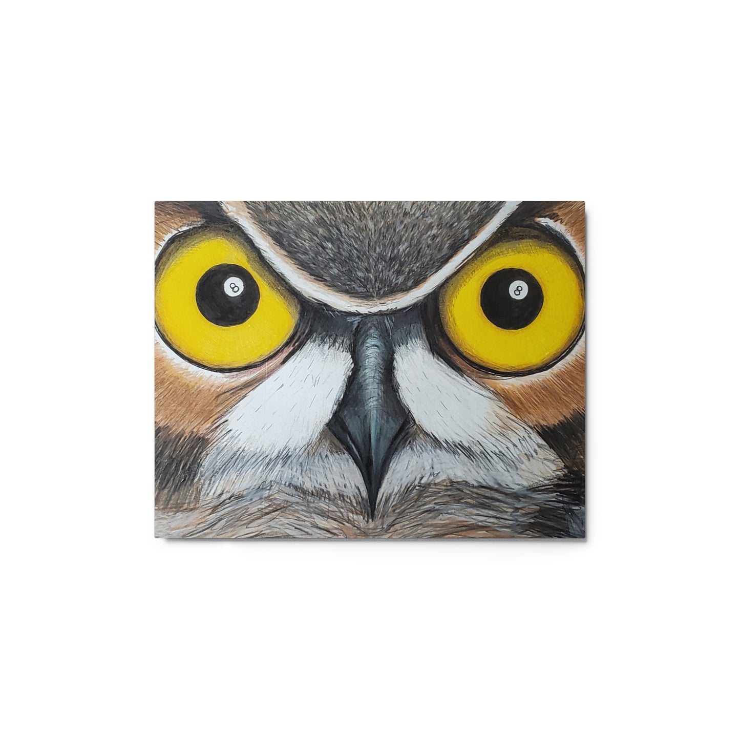 The More He Saw Metal prints