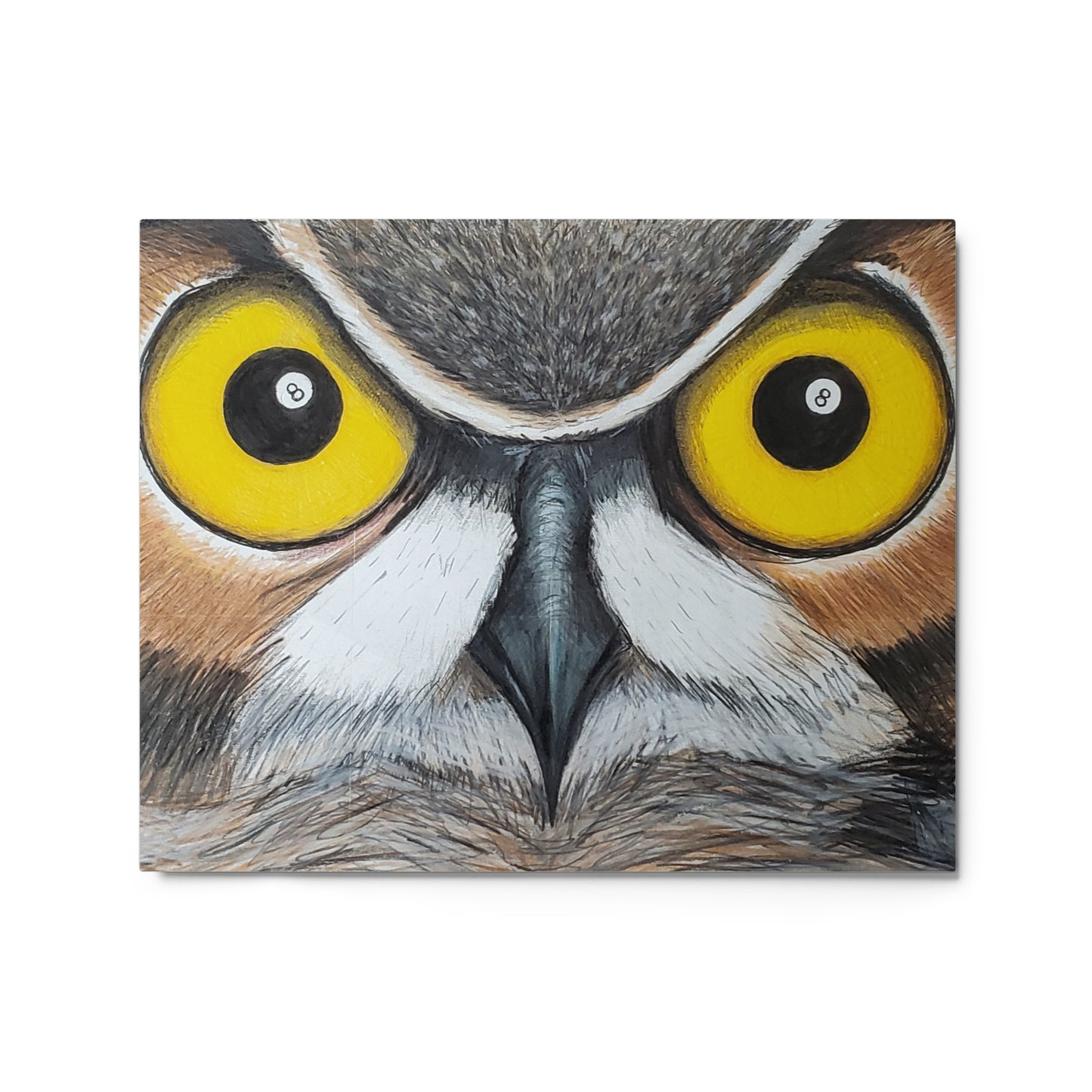 The More He Saw Metal prints