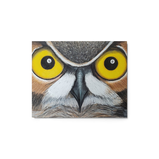 The More He Saw Metal prints