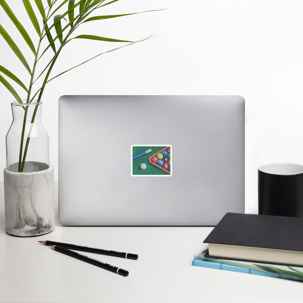 Eight Ball Rack - Four Ways Bubble-free stickers