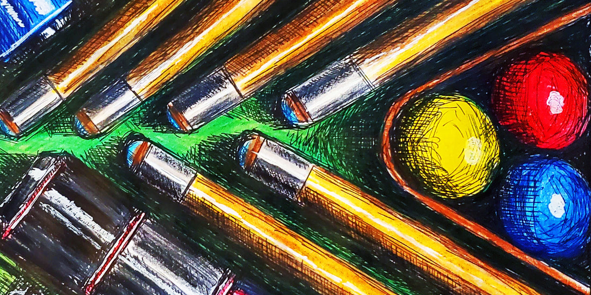 PoolBallArt billiard lifestyle unique art sketchbook