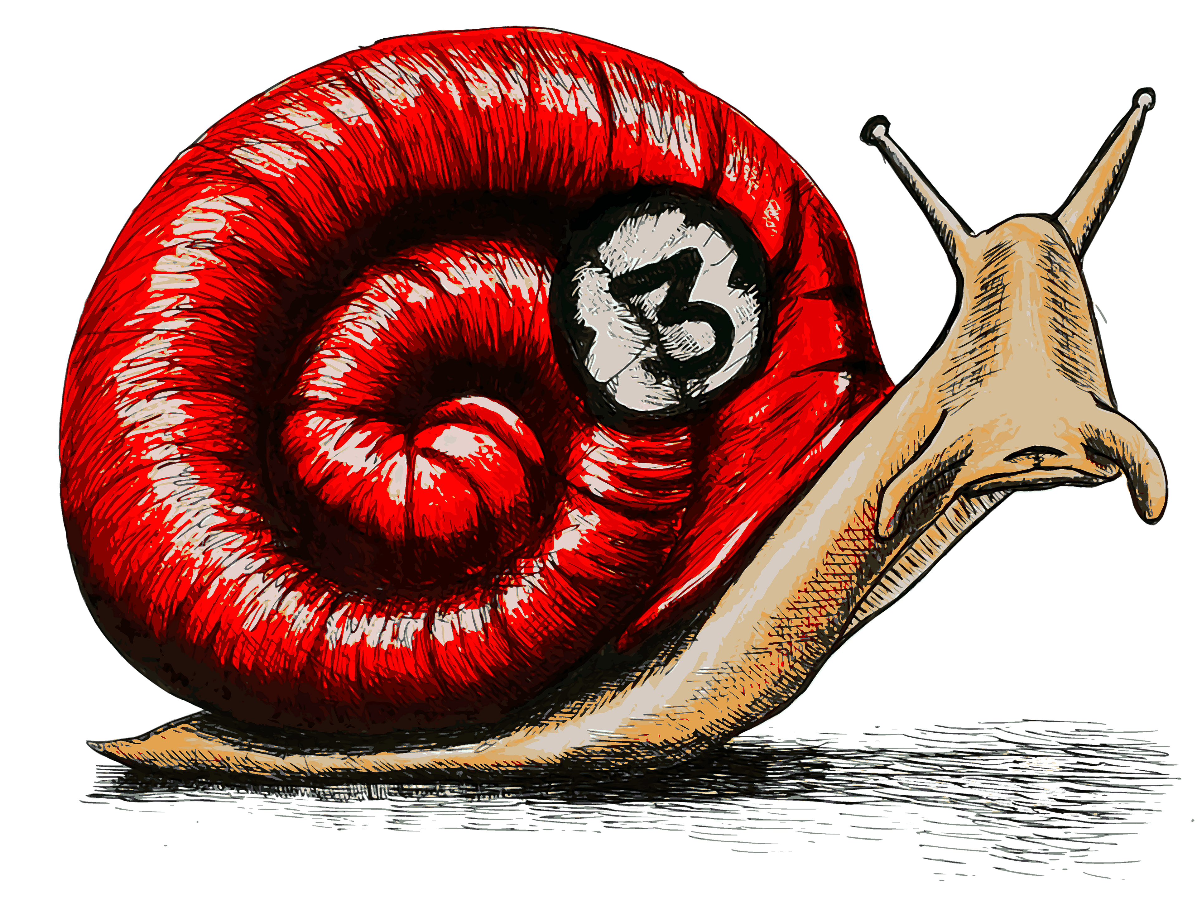 PoolBallArt billiard lifestyle unique art snail three ball
