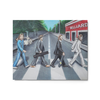 Why Did the Beatles Cross the Road Metal prints