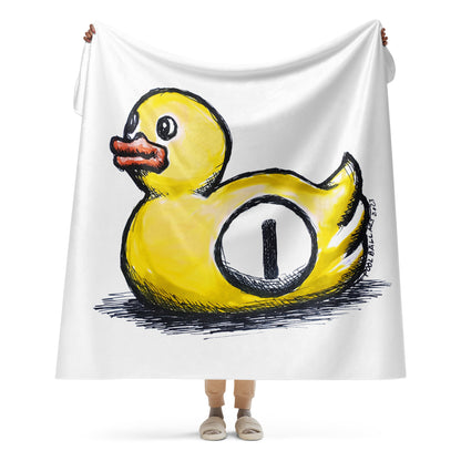 Rubber Duckie Sherpa blanket