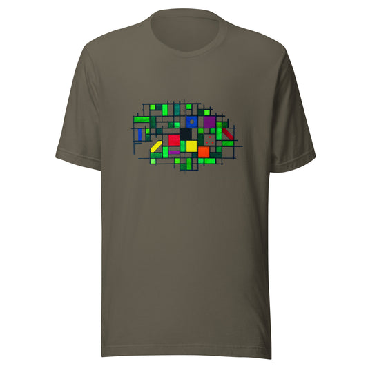 Mondrian One-Pocket Unisex t-shirt