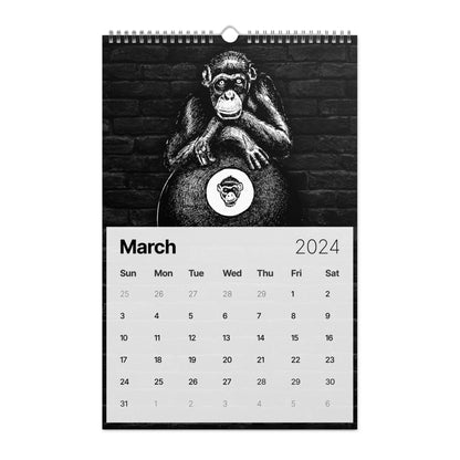 PoolBallArt 2024 Wall calendar