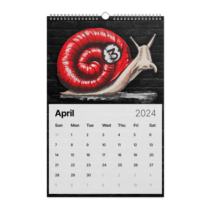 PoolBallArt 2024 Wall calendar