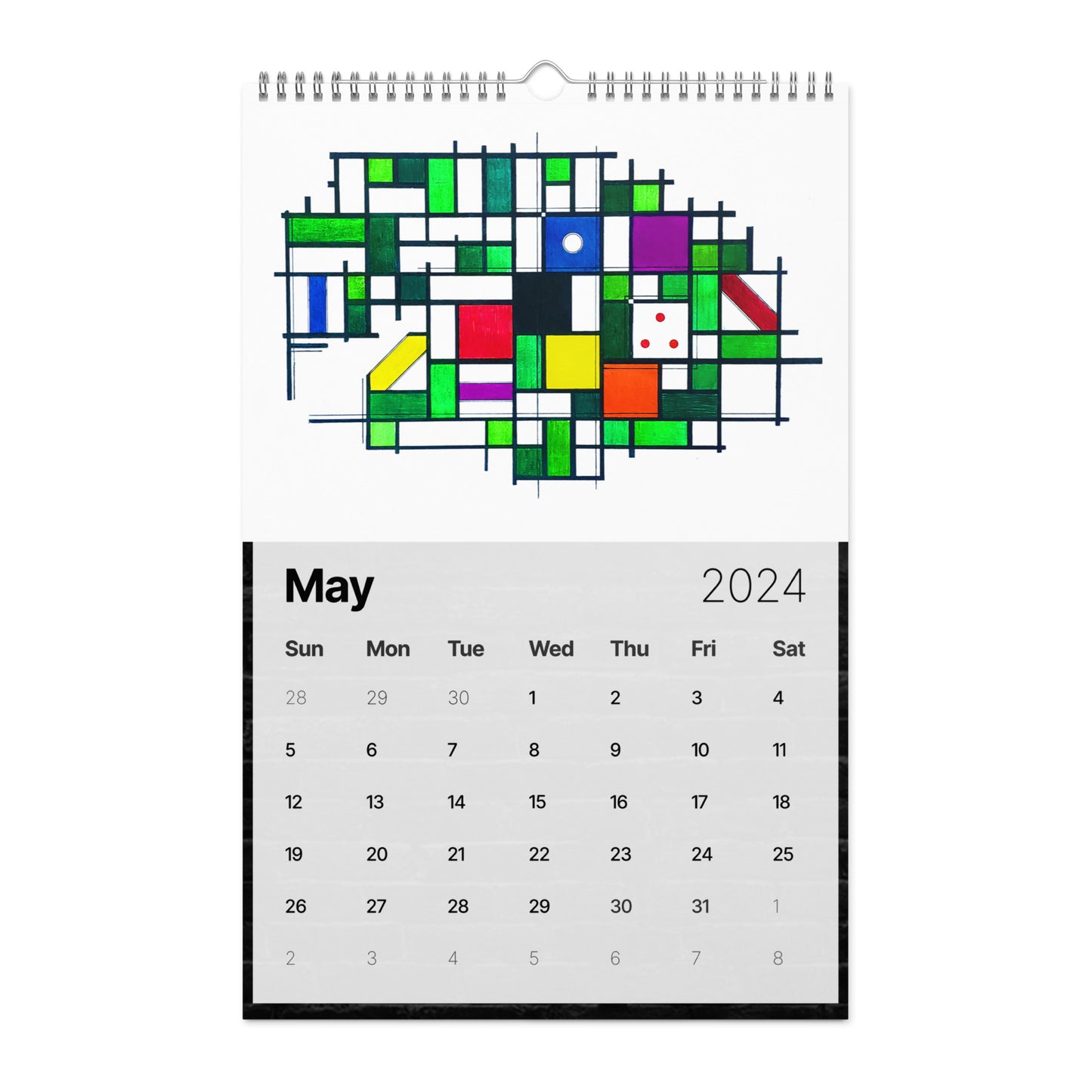 PoolBallArt 2024 Wall calendar