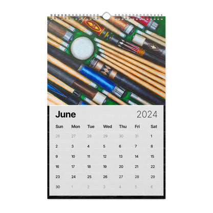 PoolBallArt 2024 Wall calendar
