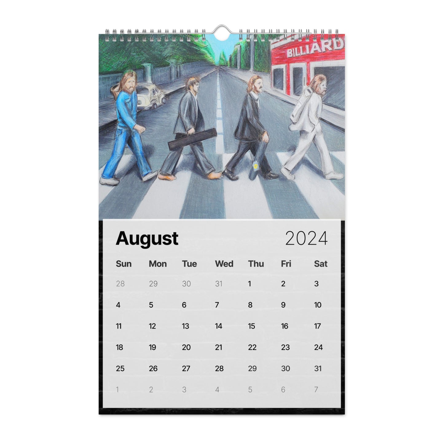 PoolBallArt 2024 Wall calendar