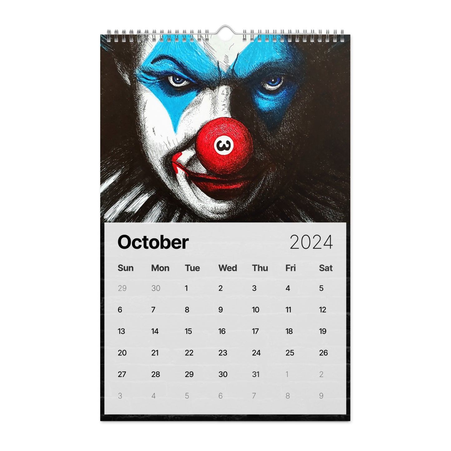 PoolBallArt 2024 Wall calendar