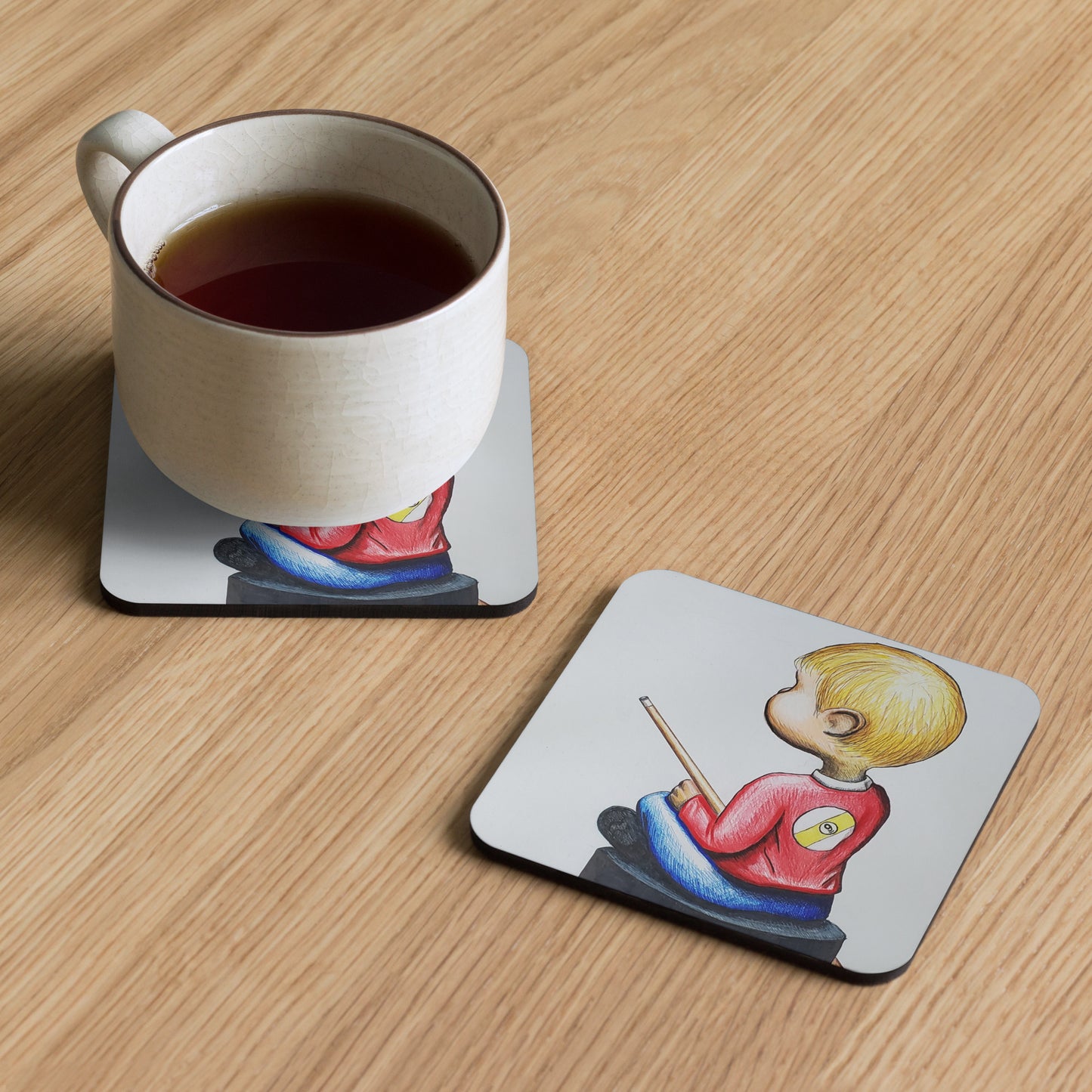 When I Was a Young Boy Cork-back coaster